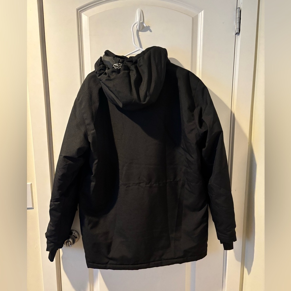 Black Hooded Ski Jacket - Picture 3 of 7